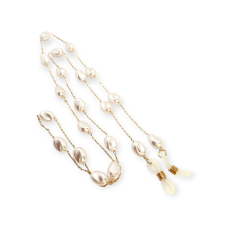 glasschain with big pearl gold1
